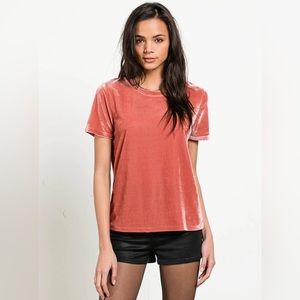 Volcom Velour You In Tee - Rustic Red, Size S